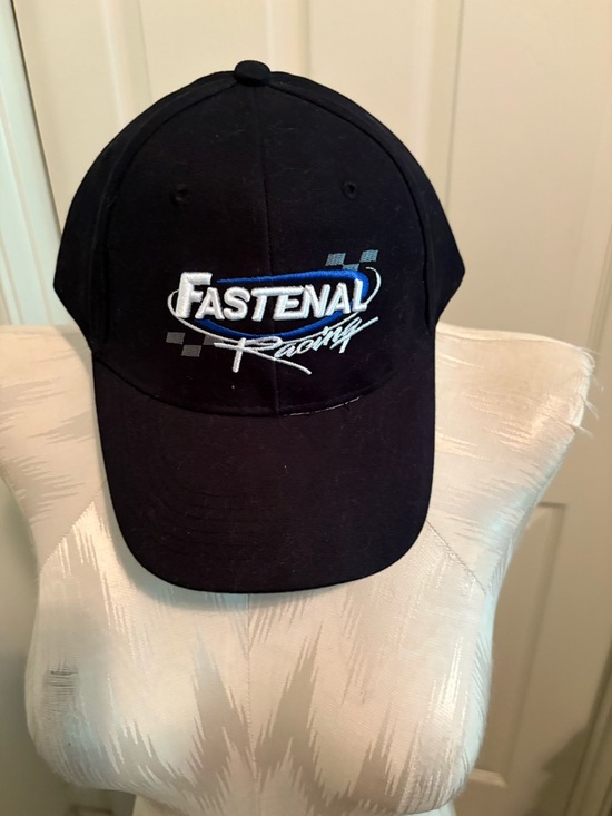 Fastenal Racing Black Baseball Cap number 18 Bobby Hamilton
